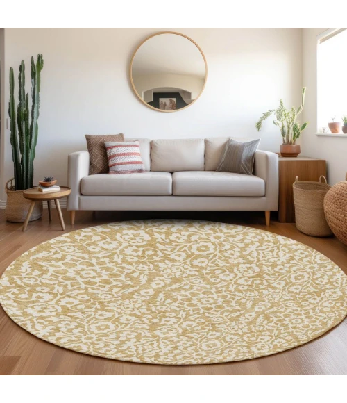 Addison Chantille ACN920-Gold 8 ft. X 8 ft. Round Rug
