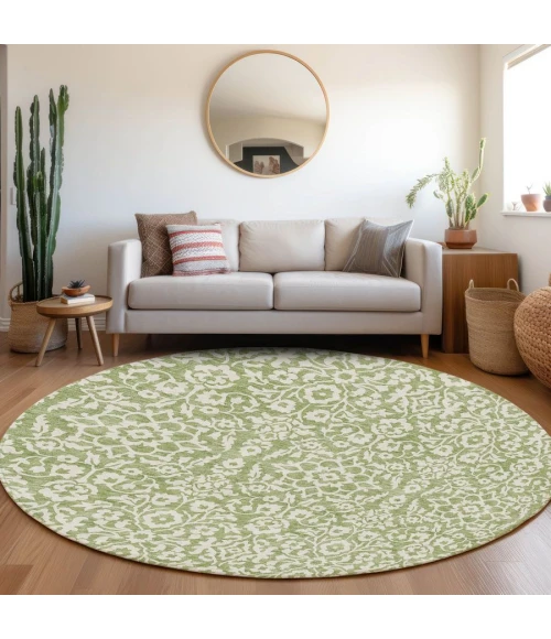 Addison Chantille ACN920-Green 8 ft. X 8 ft. Round Rug