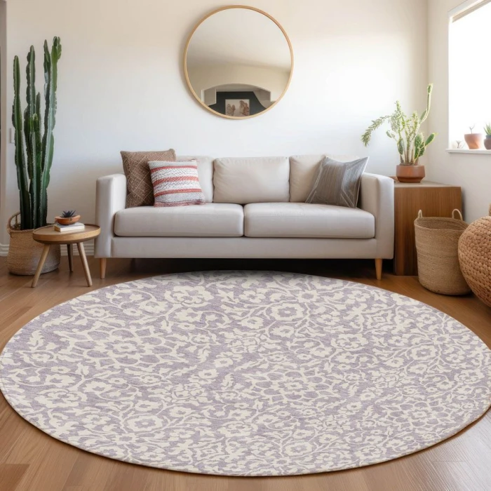 Addison Chantille ACN920-Lavender 8 ft. X 8 ft. Round Rug