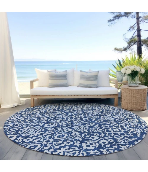 Addison Chantille ACN920-Navy 8 ft. X 8 ft. Round Rug