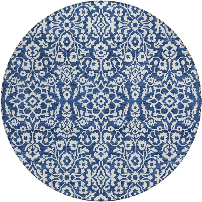 Addison Chantille ACN920-Navy 8 ft. X 8 ft. Round Rug