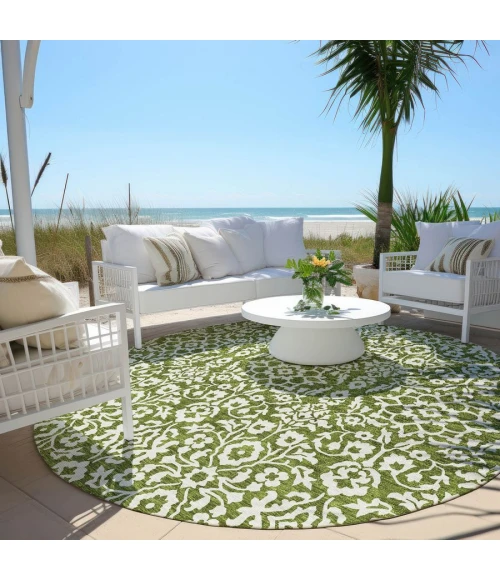 Addison Chantille ACN920-Olive 8 ft. X 8 ft. Round Rug