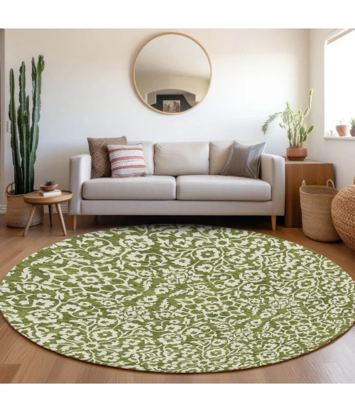 Addison Chantille ACN920-Olive 8 ft. X 8 ft. Round Rug