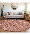 Addison Chantille ACN920-Red 8 ft. X 8 ft. Round Rug