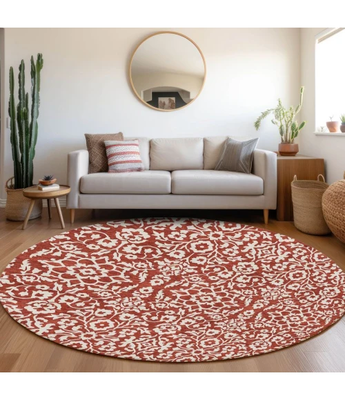 Addison Chantille ACN920-Red 8 ft. X 8 ft. Round Rug