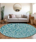 Addison Chantille ACN920-Teal 8 ft. X 8 ft. Round Rug