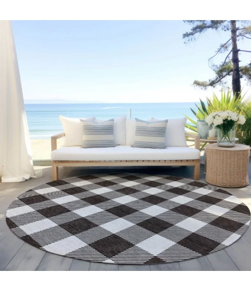 Addison Chantille ACN923-Black 8 ft. X 8 ft. Round Rug