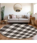Addison Chantille ACN923-Black 8 ft. X 8 ft. Round Rug