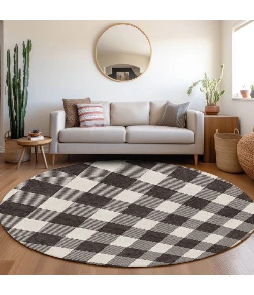 Addison Chantille ACN923-Black 8 ft. X 8 ft. Round Rug