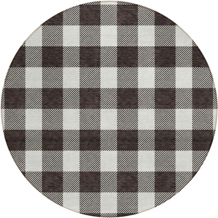 Addison Chantille ACN923-Black 8 ft. X 8 ft. Round Rug