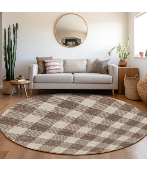 Addison Chantille ACN923-Brown 8 ft. X 8 ft. Round Rug