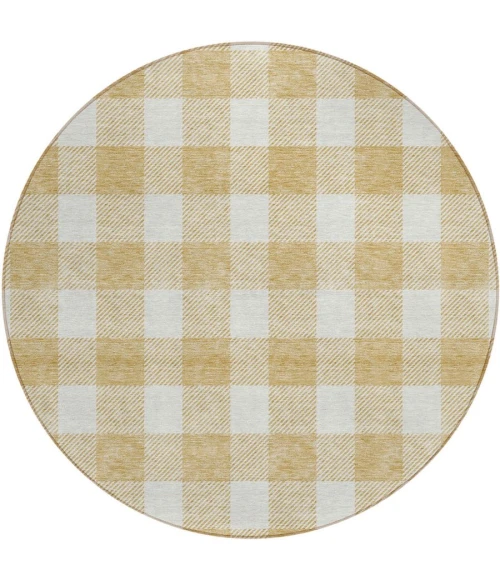 Addison Chantille ACN923-Gold 8 ft. X 8 ft. Round Rug