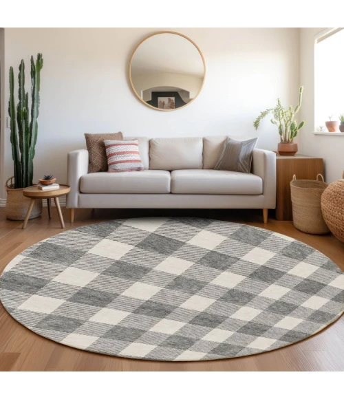 Addison Chantille ACN923-Gray 8 ft. X 8 ft. Round Rug