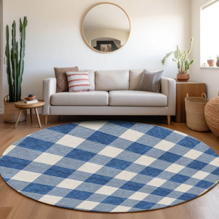 Addison Chantille ACN923-Navy 8 ft. X 8 ft. Round Rug