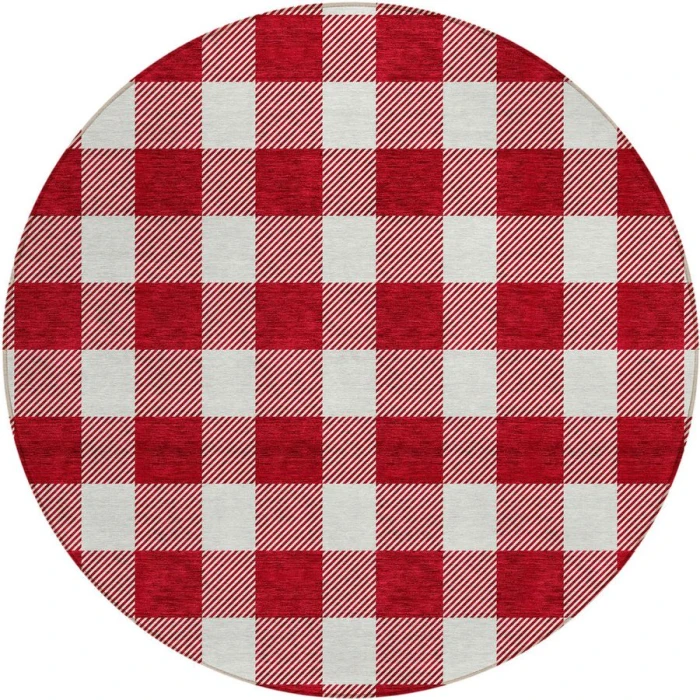 Addison Chantille ACN923-Red 8 ft. X 8 ft. Round Rug