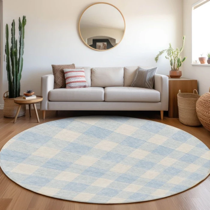 Addison Chantille ACN923-Sky 8 ft. X 8 ft. Round Rug