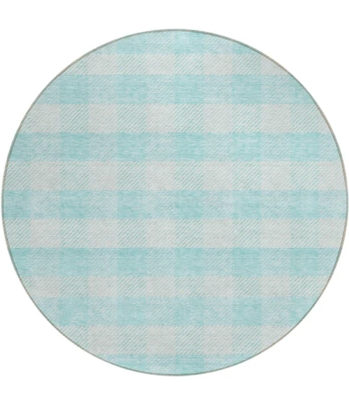 Addison Chantille ACN924-Aqua 8 ft. X 8 ft. Round Rug