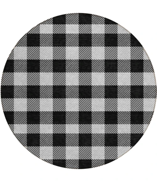 Addison Chantille ACN924-Black 8 ft. X 8 ft. Round Rug