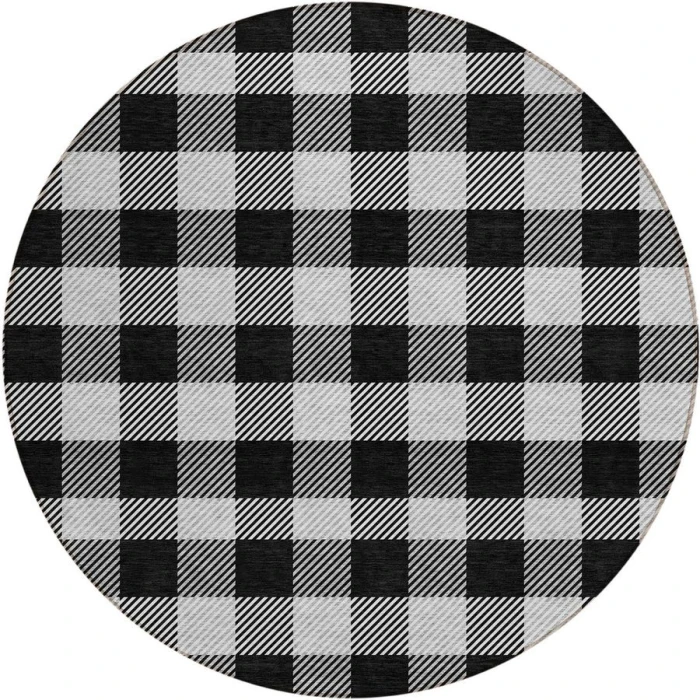 Addison Chantille ACN924-Black 8 ft. X 8 ft. Round Rug