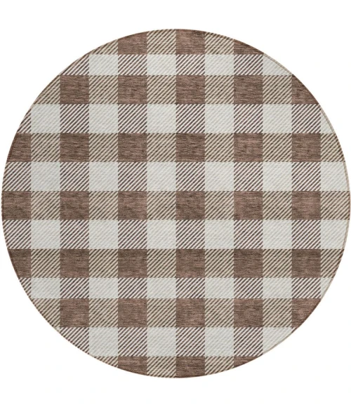 Addison Chantille ACN924-Brown 8 ft. X 8 ft. Round Rug
