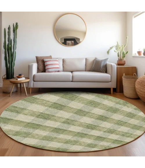 Addison Chantille ACN924-Green 8 ft. X 8 ft. Round Rug