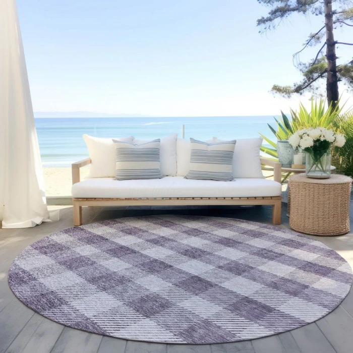 Addison Chantille ACN924-Lavender 8 ft. X 8 ft. Round Rug
