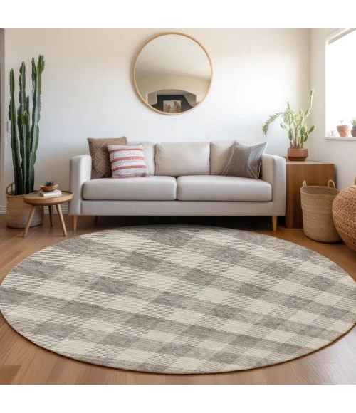 Addison Chantille ACN924-Taupe 8 ft. X 8 ft. Round Rug