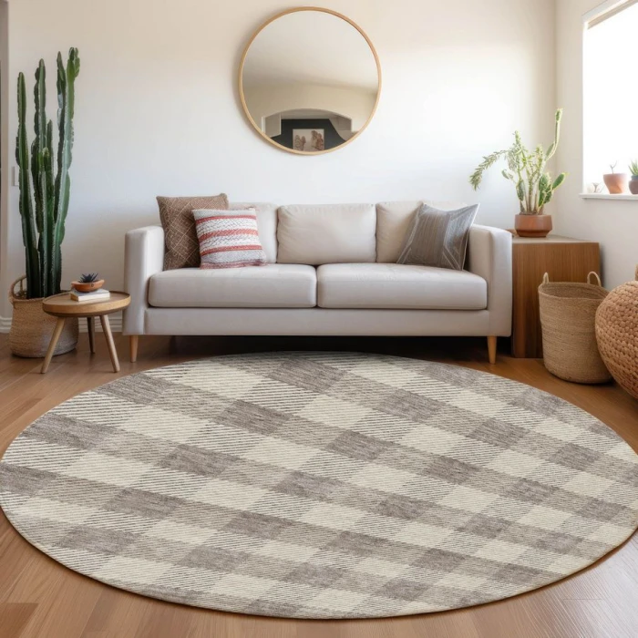Addison Chantille ACN924-Taupe 8 ft. X 8 ft. Round Rug