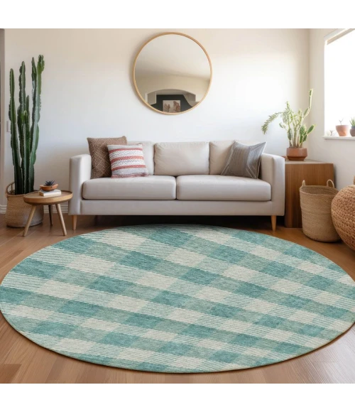 Addison Chantille ACN924-Teal 8 ft. X 8 ft. Round Rug