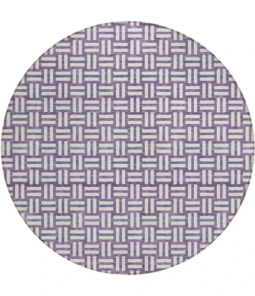 Addison Chantille ACN925-Purple 8 ft. X 8 ft. Round Rug