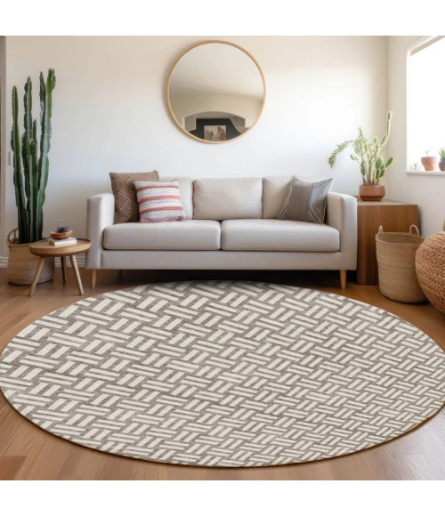 Addison Chantille ACN925-Taupe 8 ft. X 8 ft. Round Rug