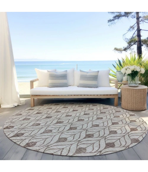 Addison Chantille ACN927-Brown 8 ft. X 8 ft. Round Rug