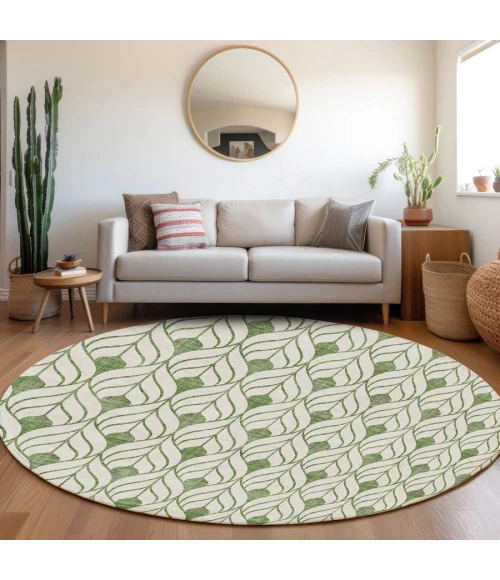 Addison Chantille ACN927-Green 8 ft. X 8 ft. Round Rug