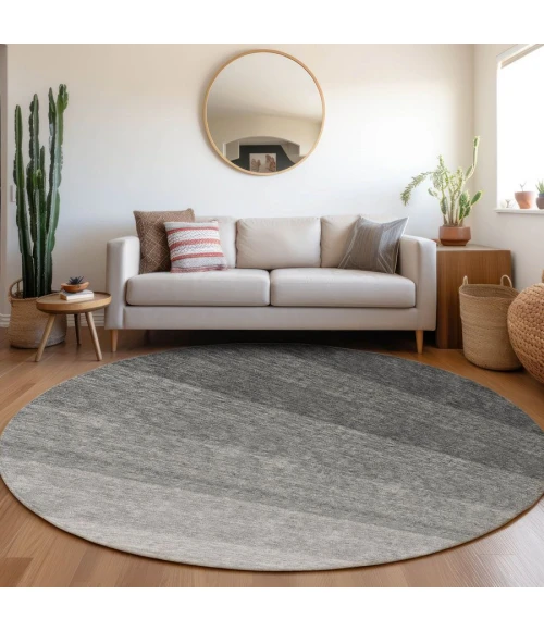 Addison Chantille ACN928-Black 8 ft. X 8 ft. Round Rug