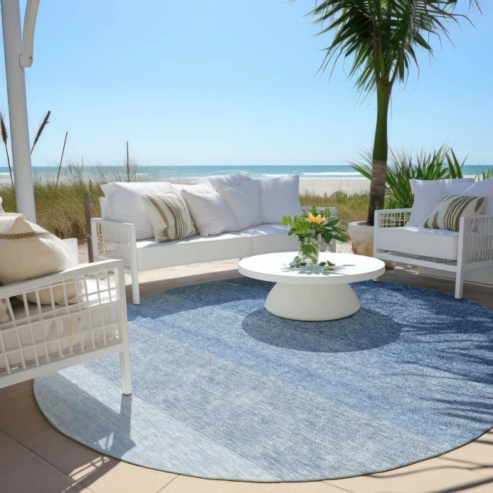 Addison Chantille ACN928-Blue 8 ft. X 8 ft. Round Rug