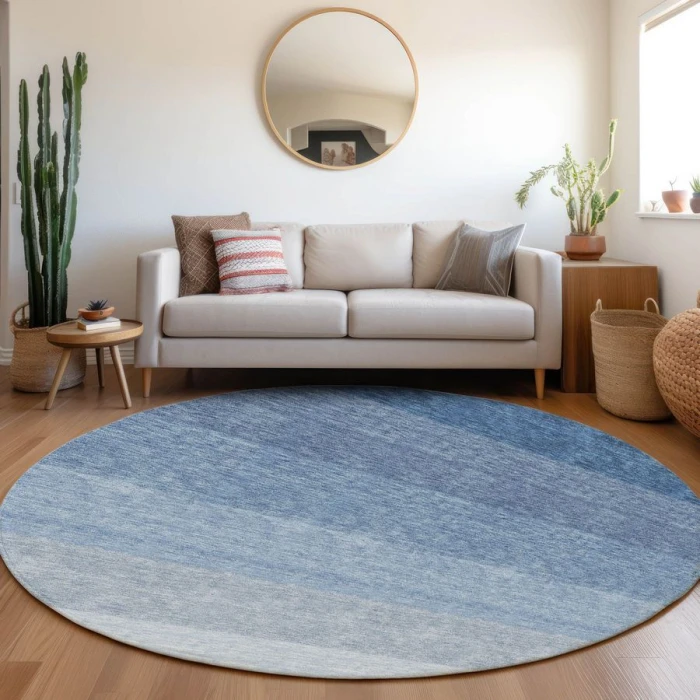 Addison Chantille ACN928-Blue 8 ft. X 8 ft. Round Rug