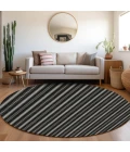 Addison Chantille ACN929-Black 8 ft. X 8 ft. Round Rug