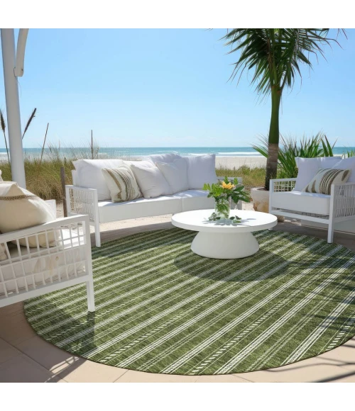 Addison Chantille ACN929-Olive 8 ft. X 8 ft. Round Rug