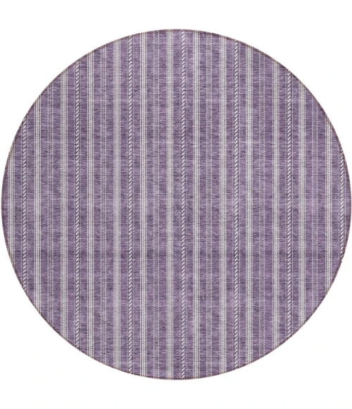 Addison Chantille ACN929-Purple 8 ft. X 8 ft. Round Rug