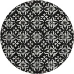 Addison Chantille ACN930-Black 8 ft. X 8 ft. Round Rug