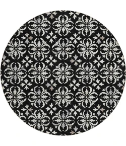 Addison Chantille ACN930-Black 8 ft. X 8 ft. Round Rug