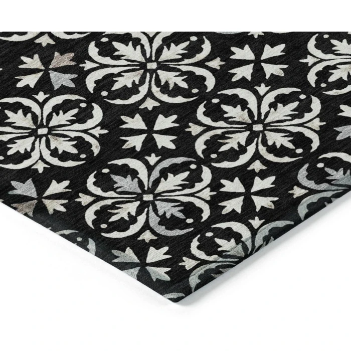 Addison Chantille ACN930-Black 8 ft. X 8 ft. Round Rug