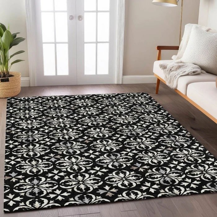 Addison Chantille ACN930-Black 5 ft. X 7 ft. 6 in. Rectangle Rug