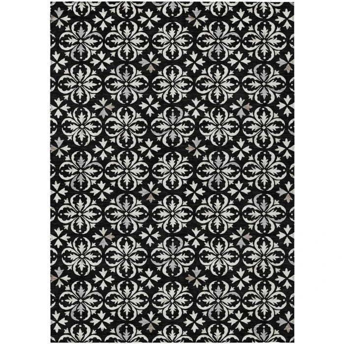 Addison Chantille ACN930-Black 5 ft. X 7 ft. 6 in. Rectangle Rug