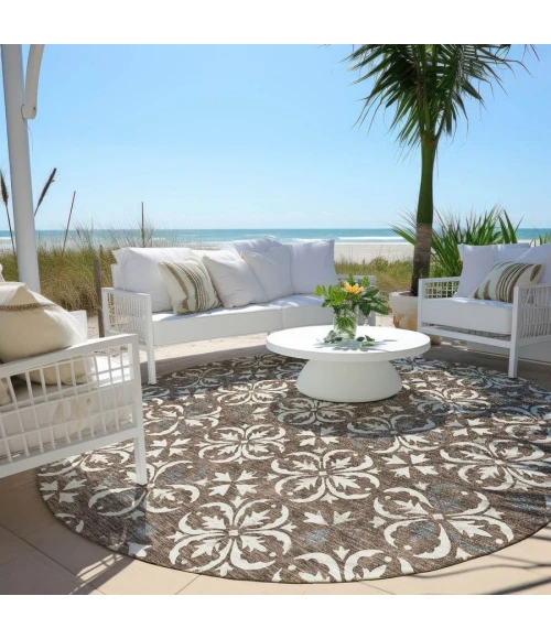 Addison Chantille ACN930-Brown 8 ft. X 8 ft. Round Rug