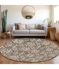 Addison Chantille ACN930-Brown 8 ft. X 8 ft. Round Rug