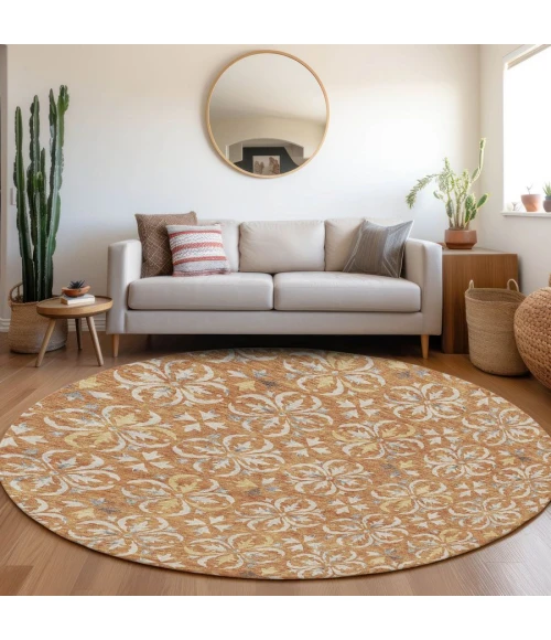 Addison Chantille ACN930-Copper 8 ft. X 8 ft. Round Rug