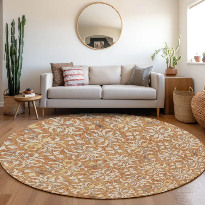 Addison Chantille ACN930-Copper 8 ft. X 8 ft. Round Rug