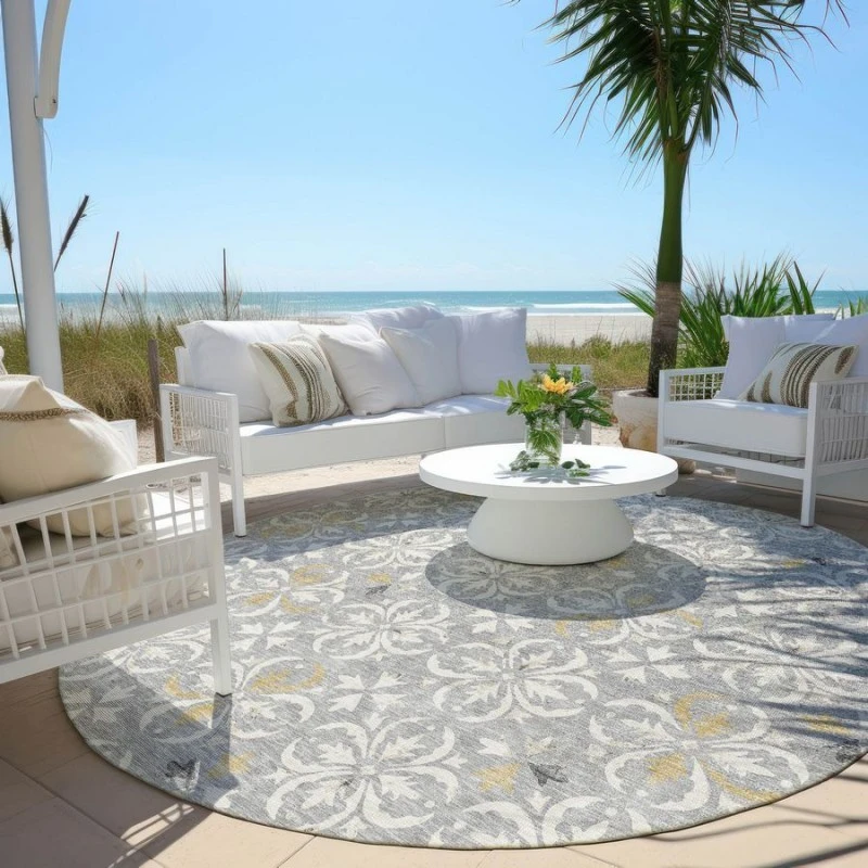 Addison Chantille ACN930-Gray 8 ft. X 8 ft. Round Rug