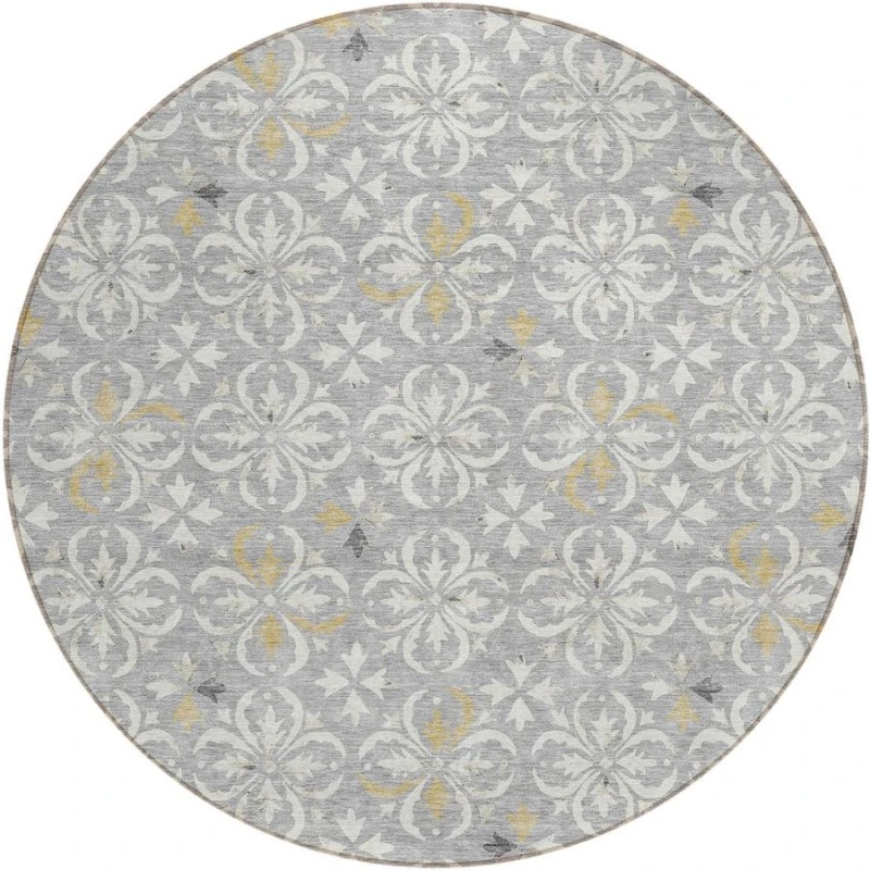 Addison Chantille ACN930-Gray 8 ft. X 8 ft. Round Rug